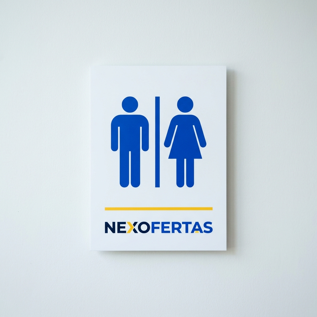 [NX-letrero-de-bano-en-pvc-3mm] Letrero de baño en PVC 3 mm