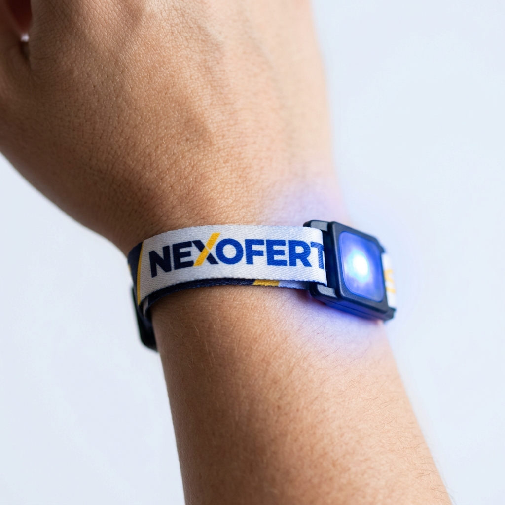 [NX-pulseras-led-controlables-remotamente] Pulseras LED controladas por DMX