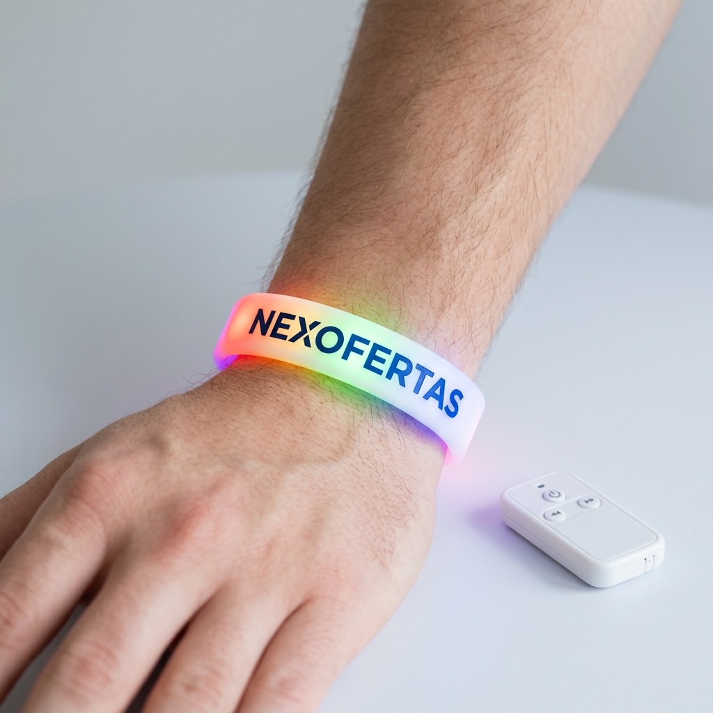 [NX-pulseras-led-rgb-con-control-remoto] Pulseras LED RGB con control remoto